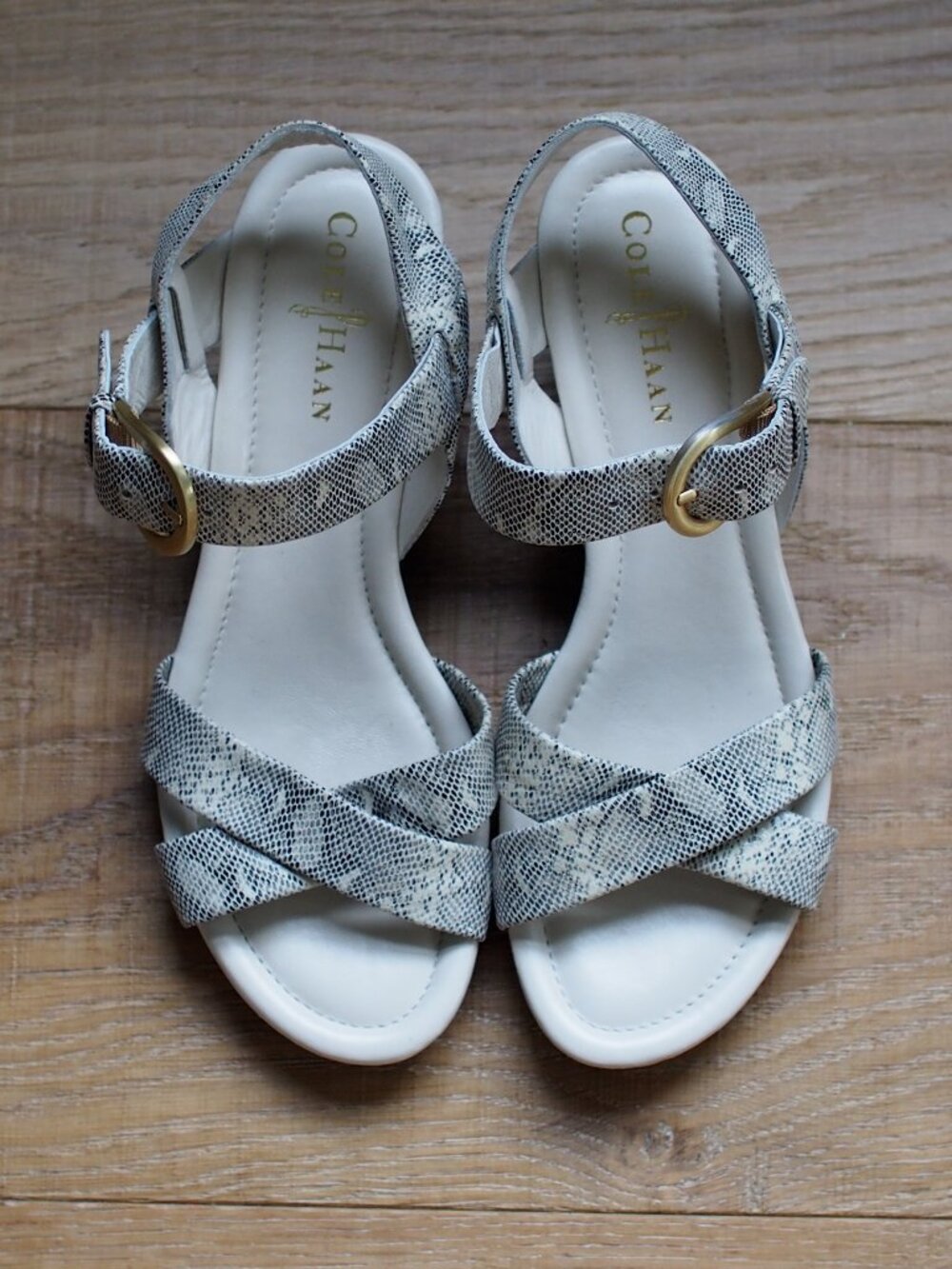 Cole Haan | Like NEW Leather Air Tali Wedge Sandal